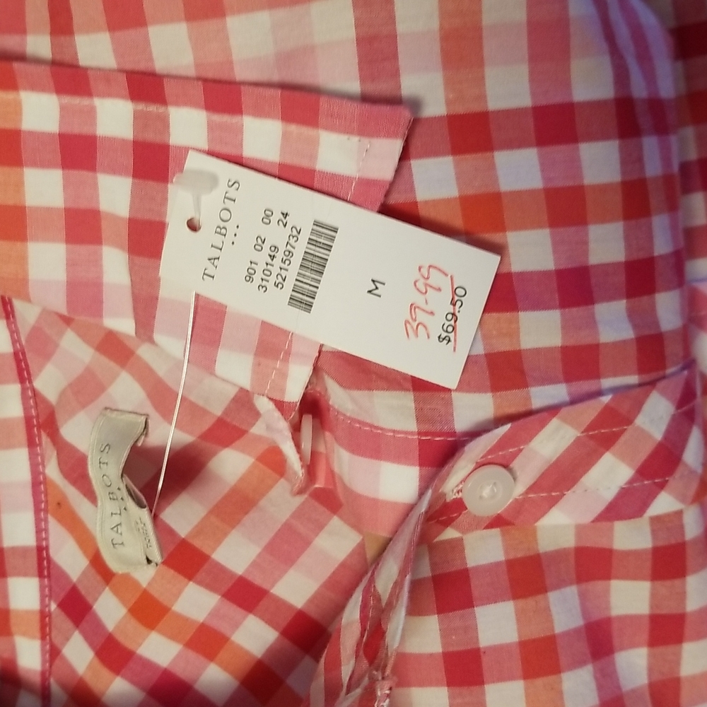 Talbots Long Sleeve W/Button for Shorter Sleeves Size Medium - Picture 5 of 8